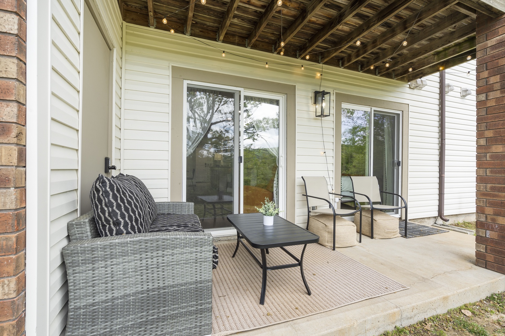 Unwind in the fresh air while soaking in the serene view from the patio