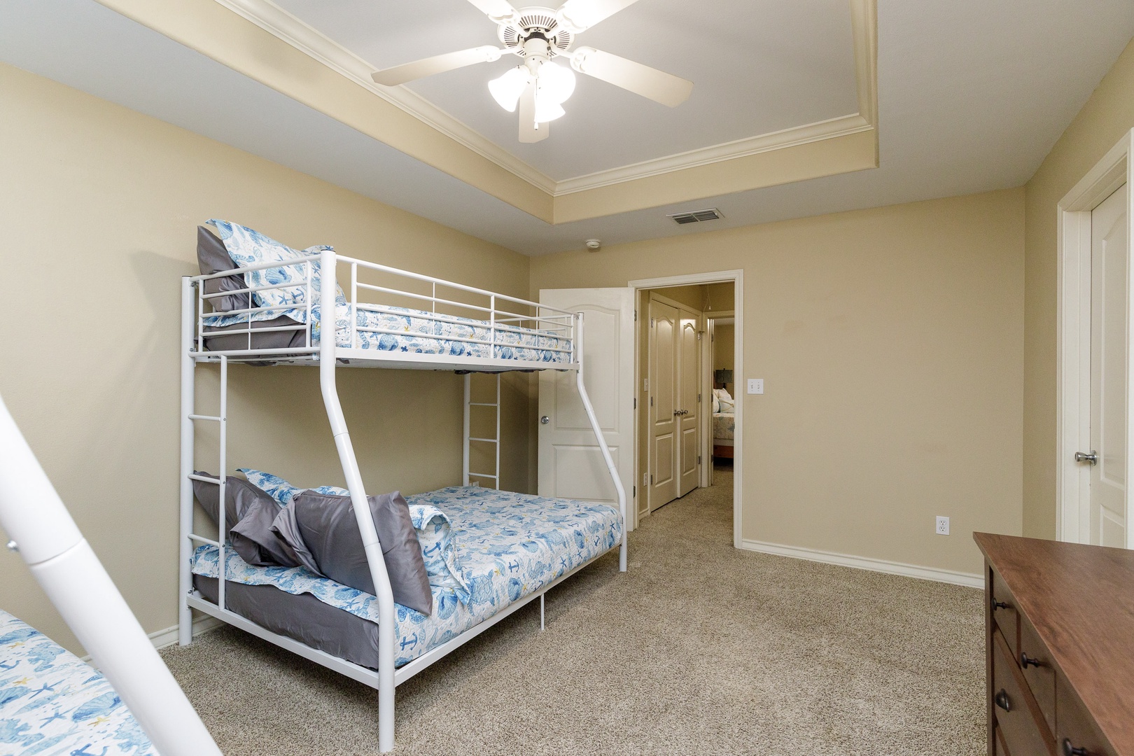 This 3rd-floor bunk suite includes a private ensuite & Smart TV