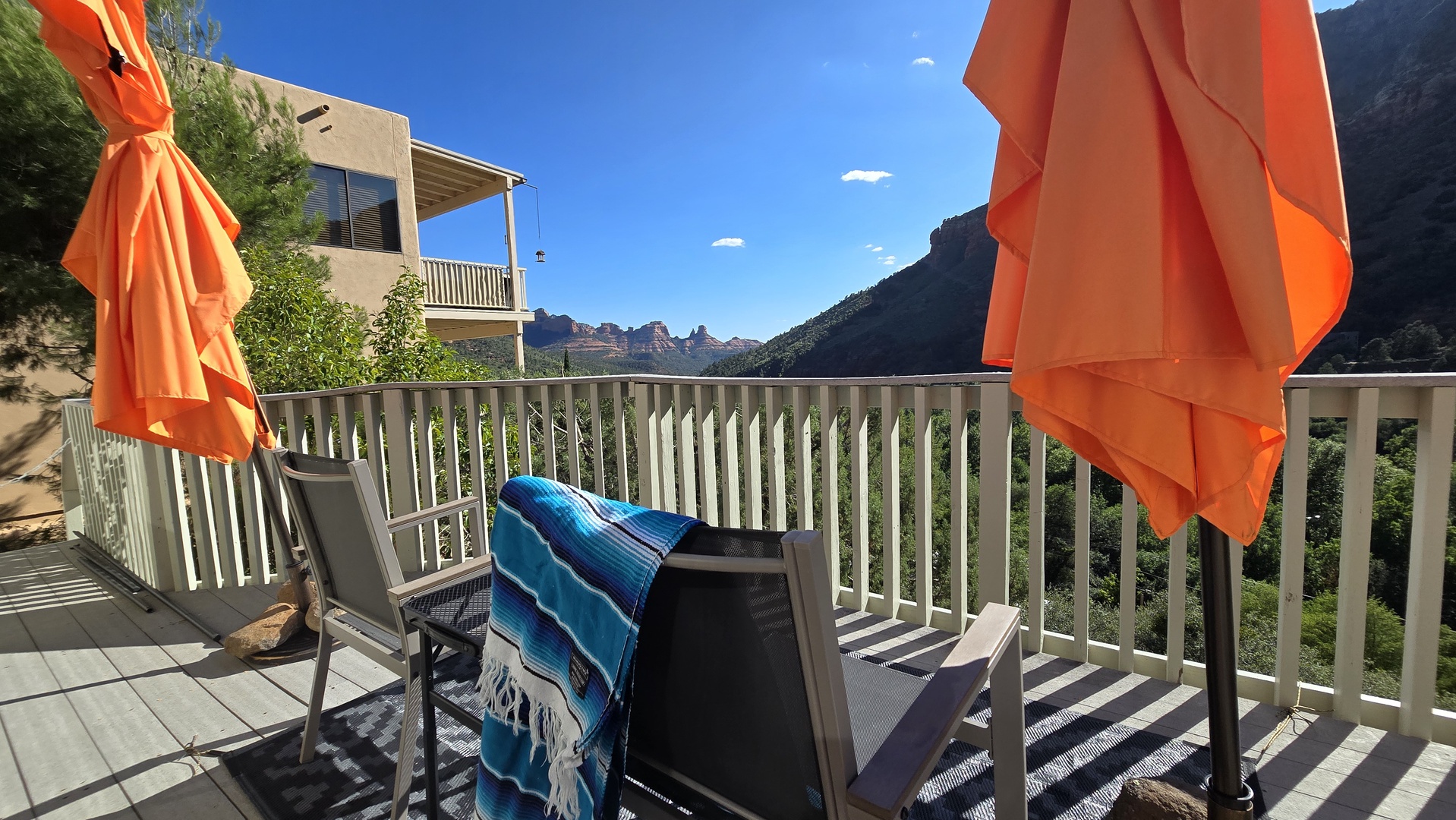 Soak up the sun with amazing views on the balcony