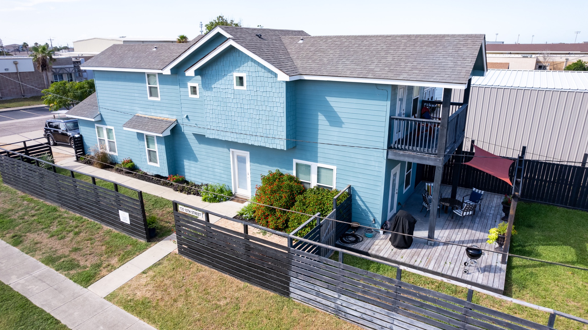 Aerial View of Perfect Beach Getaway