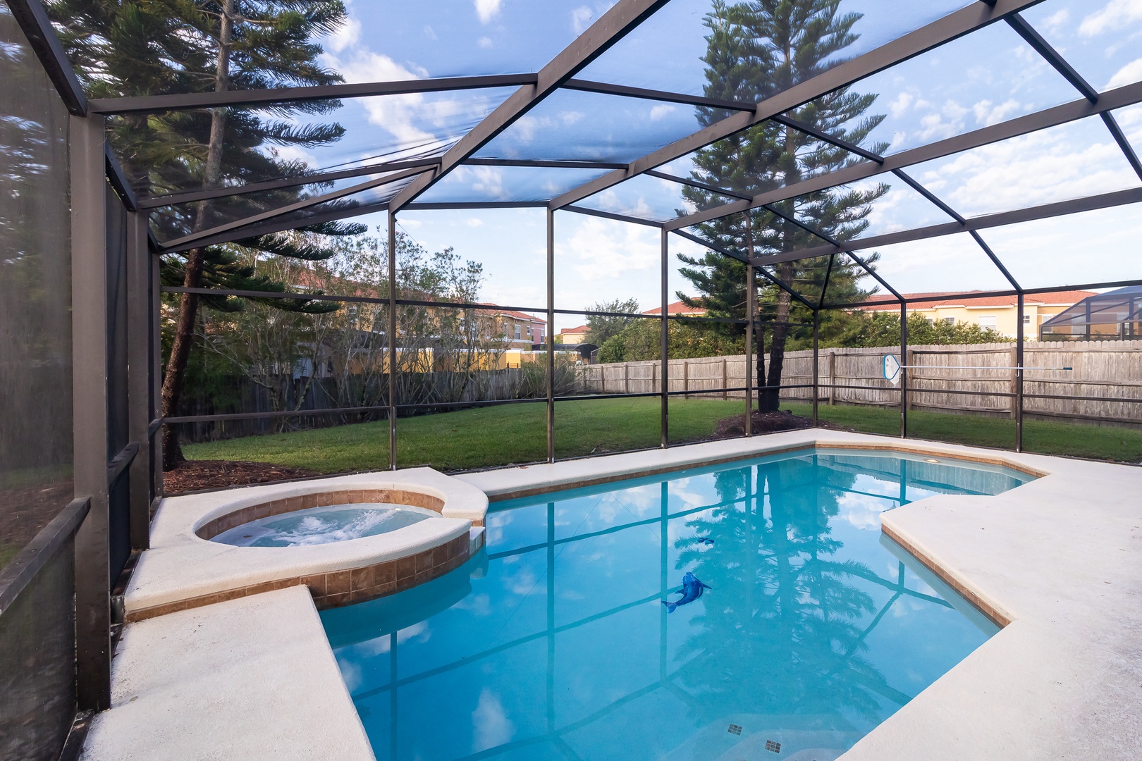 Sunsets abound with this SOUTH facing pool