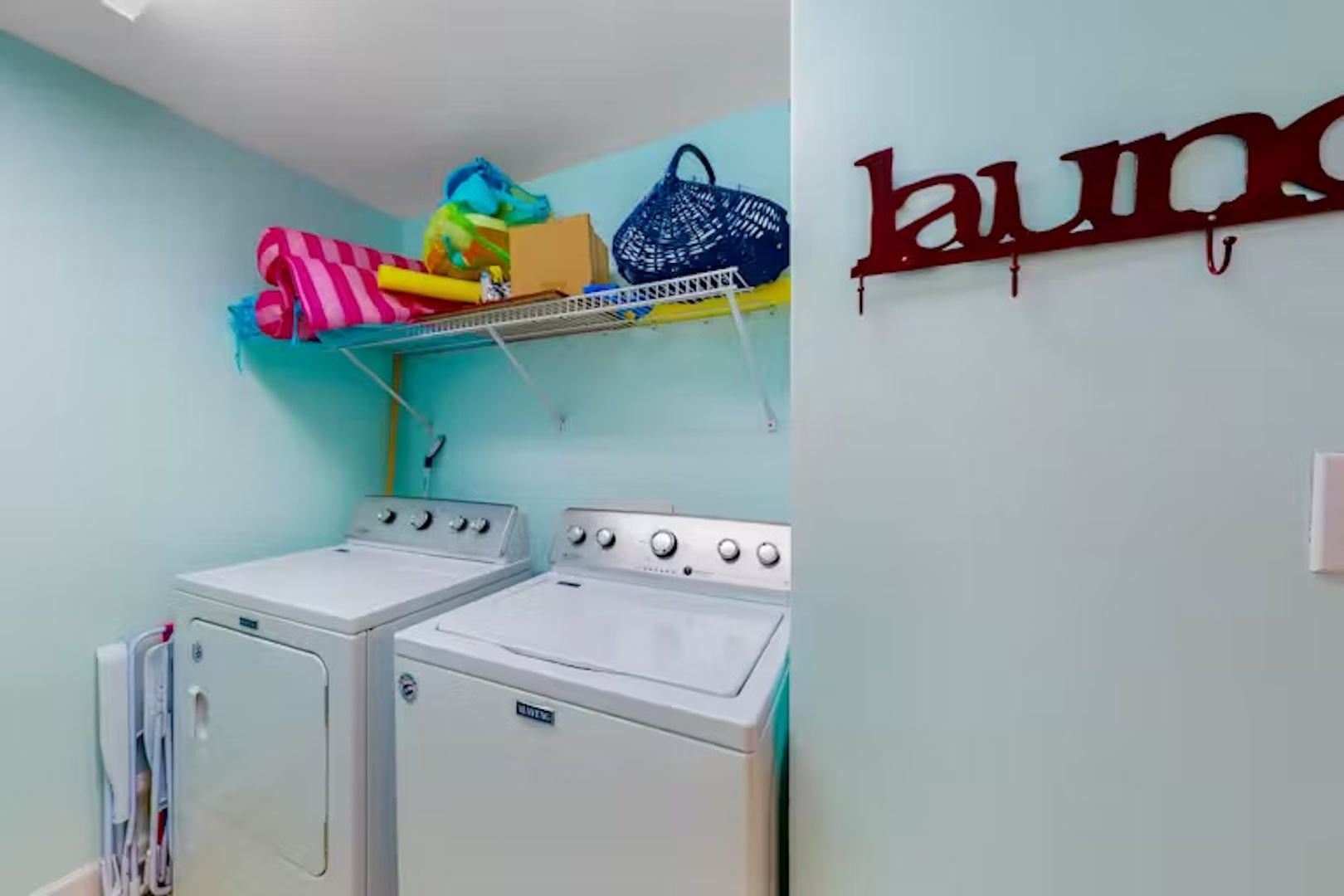 Private laundry is available for your stay!