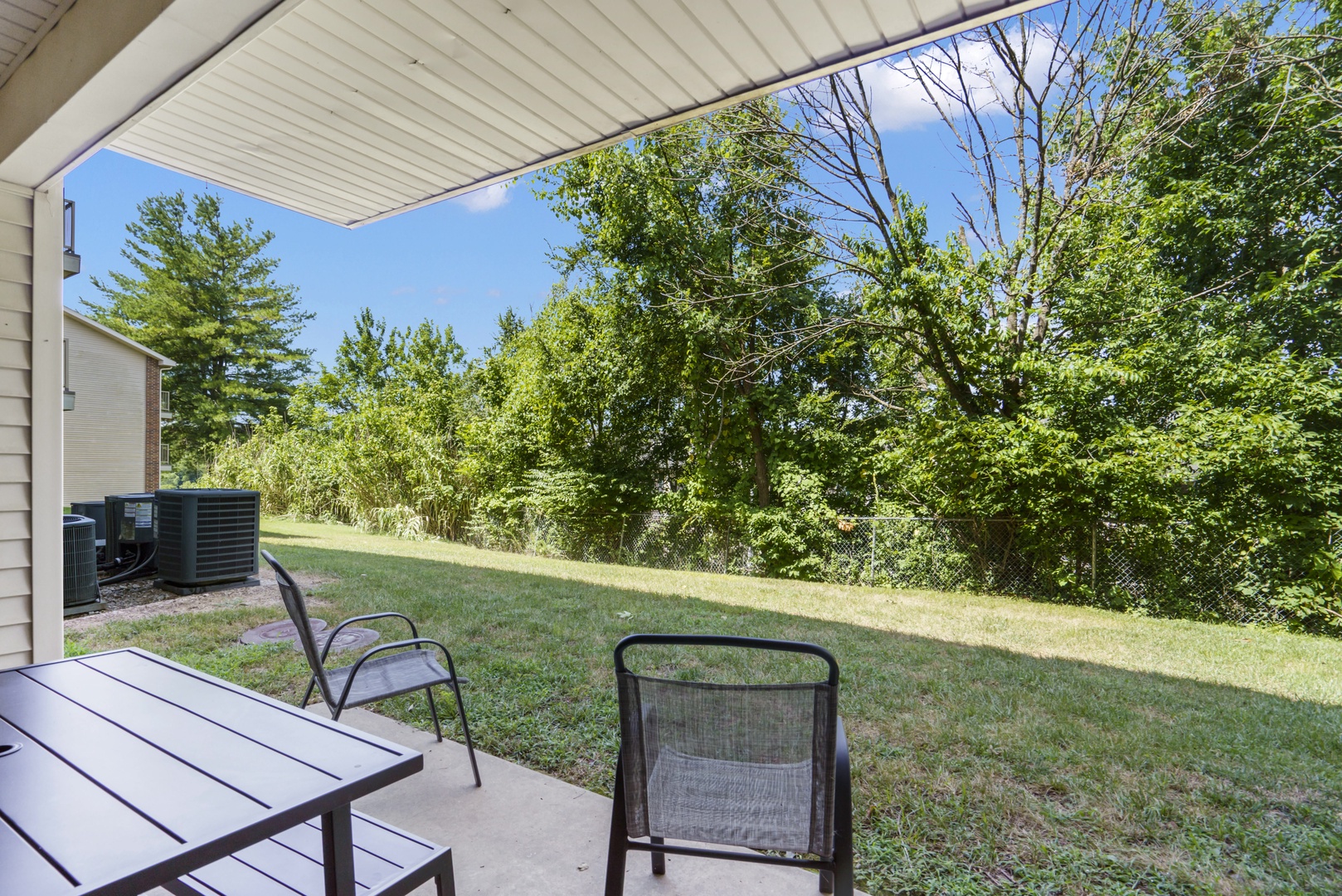 Soak up the sun on the patio