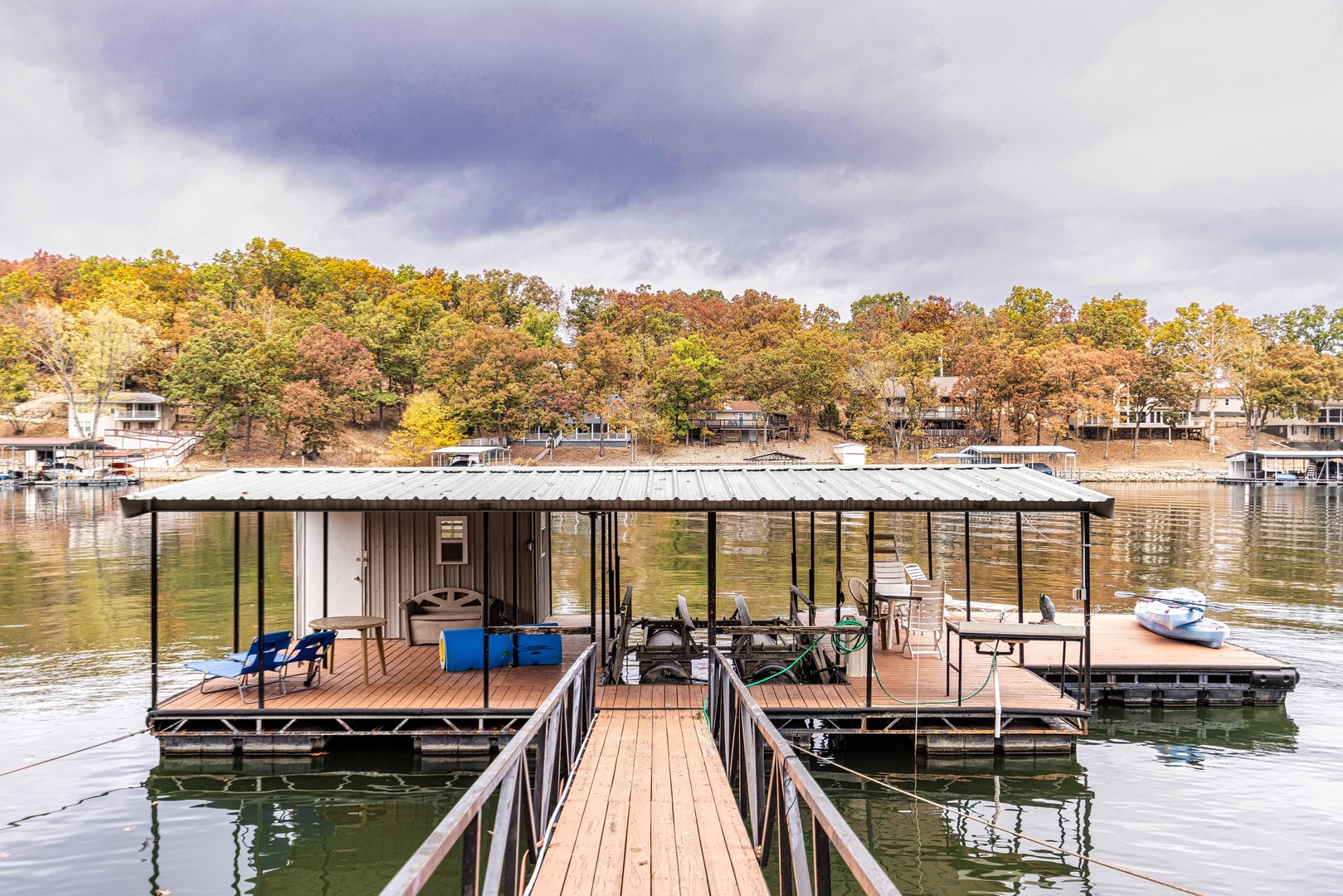 Enjoy time on the spacious private dock
