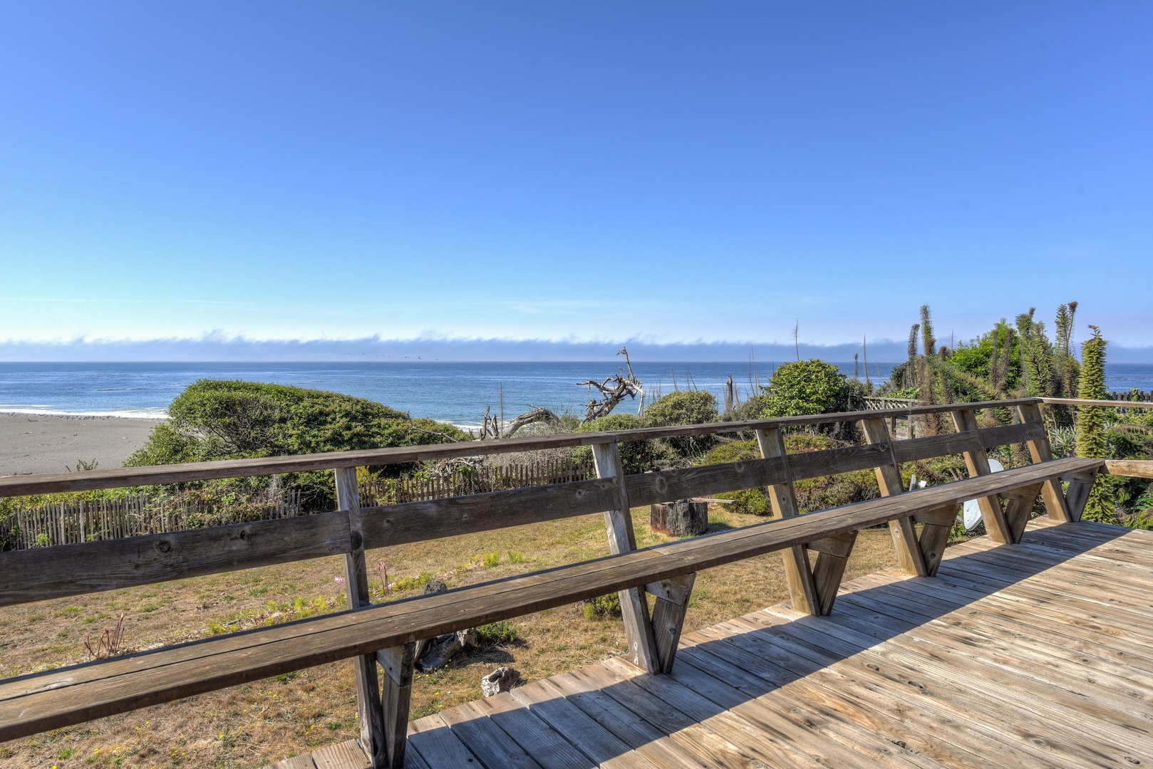 Private deck with ocean views, BBQ, and patio seating