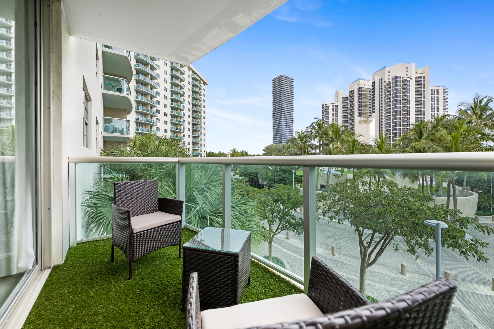Step out onto the balcony & relax with gorgeous views