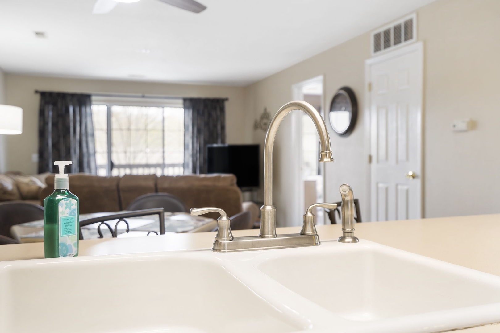 Kitchen Sink with Liquid Soap Provision