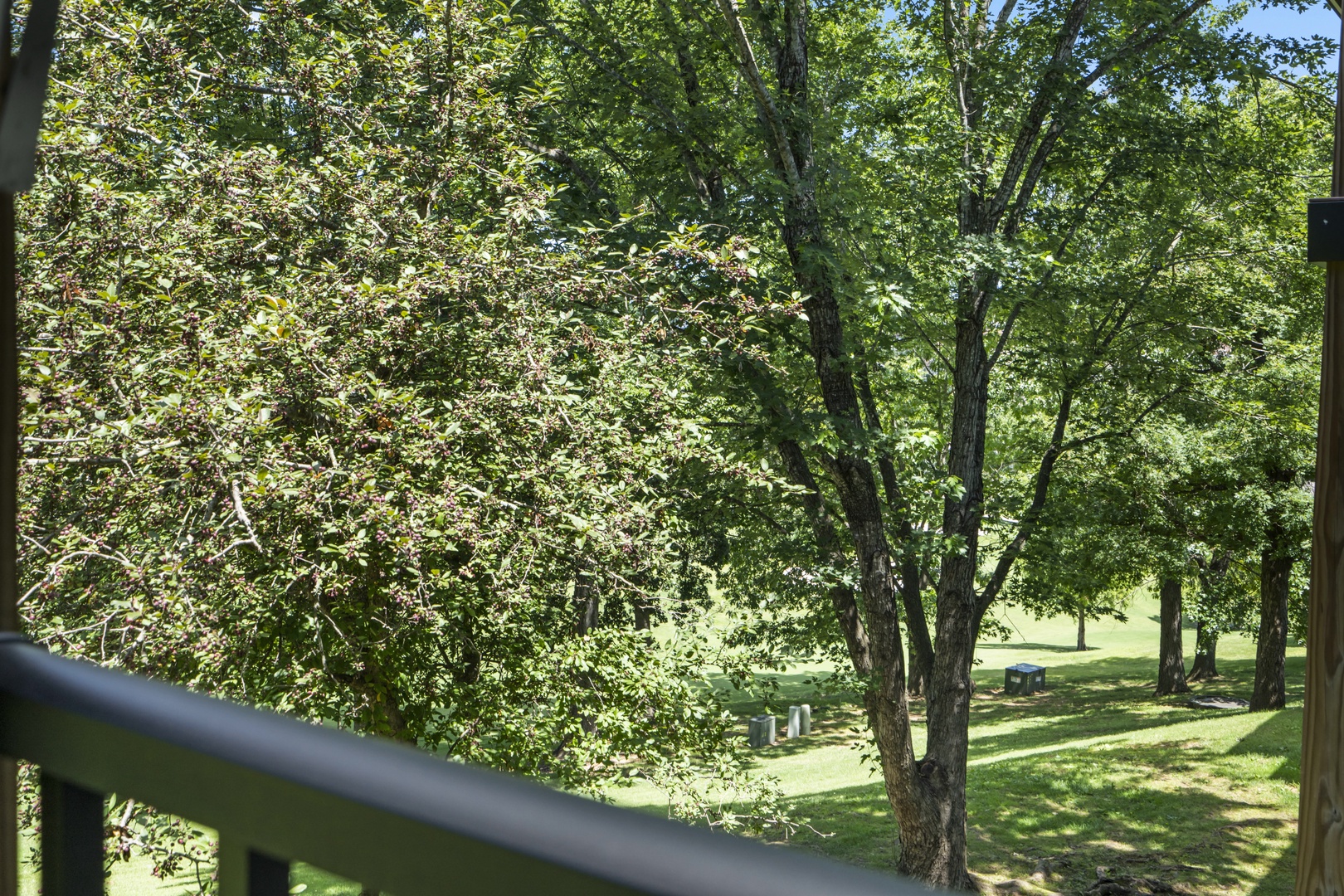 Enjoy serene views from your private balcony perfect for relaxing or outdoor dining