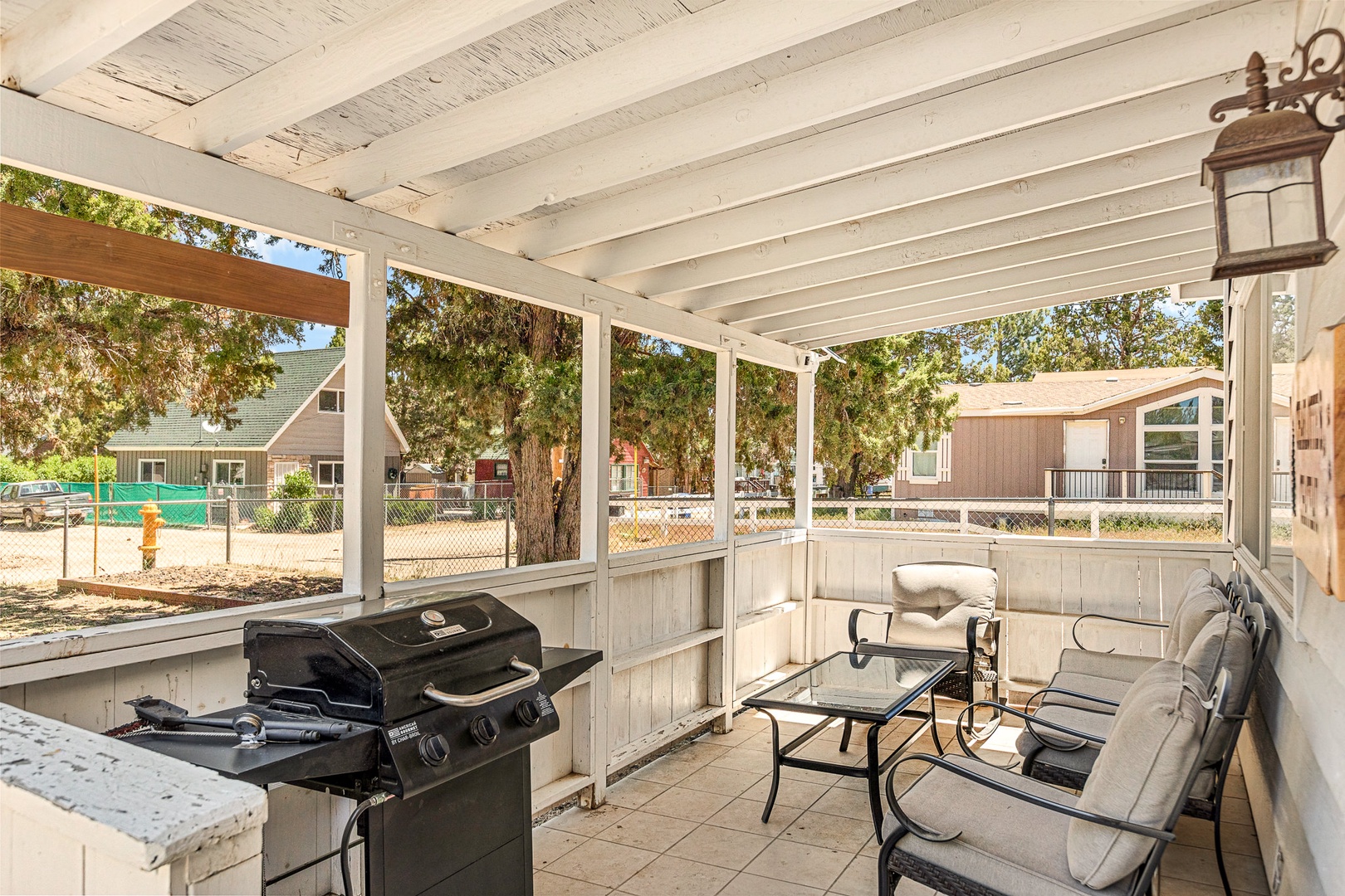 Front Porch with Outdoor seating and BBQ grill