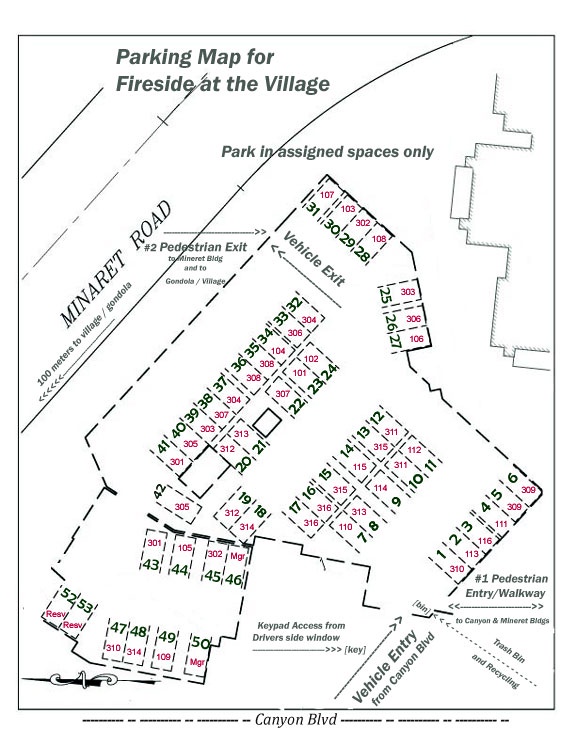 Fireside_Community Parking Map