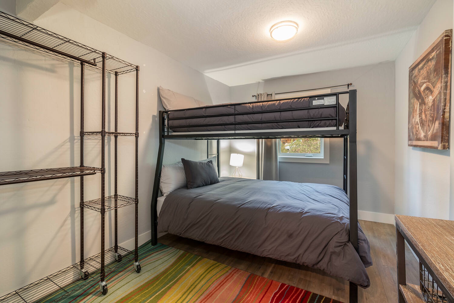 Bedroom #4-furnished with a full/queen bunk bed