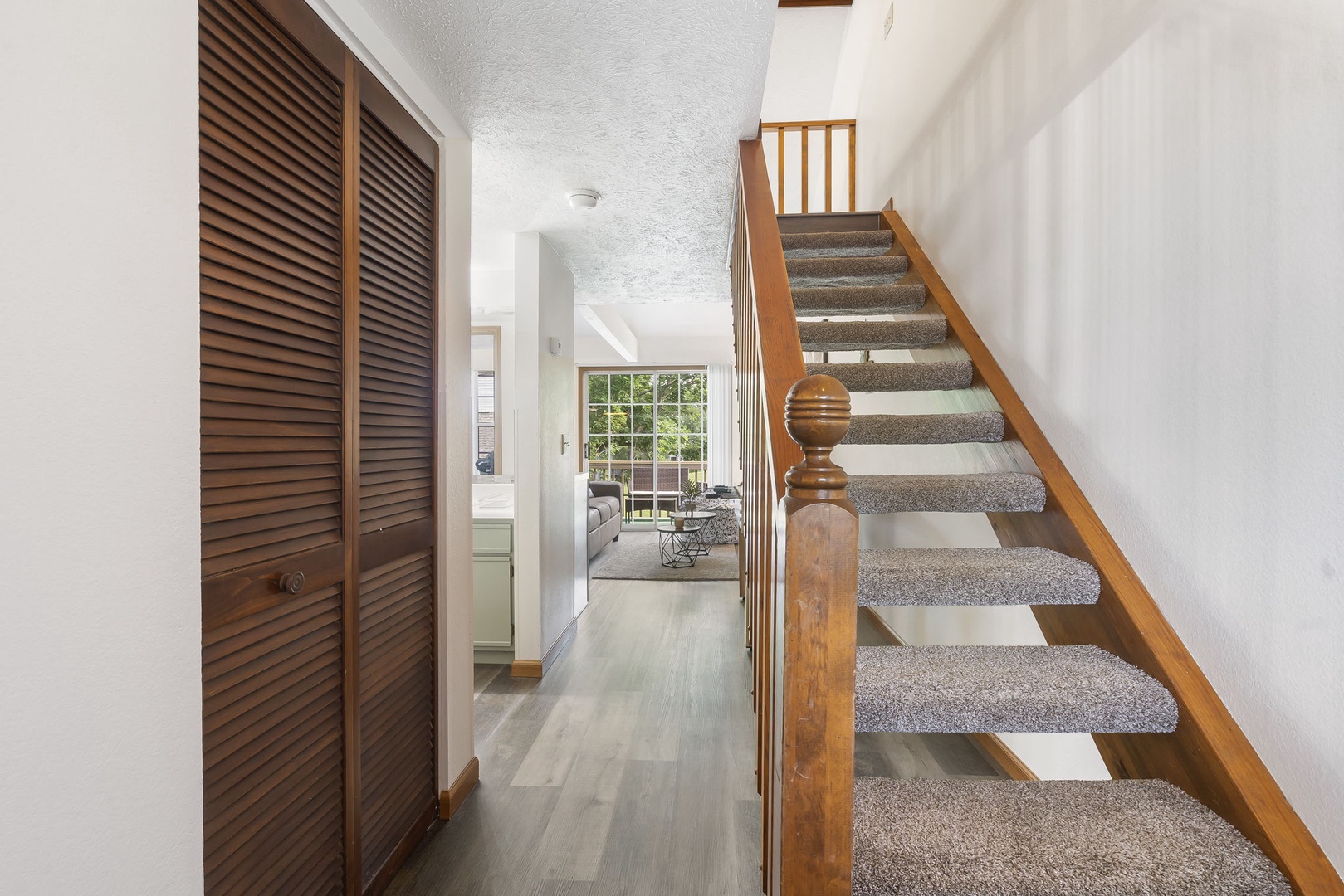 Staircase leading to the second floor