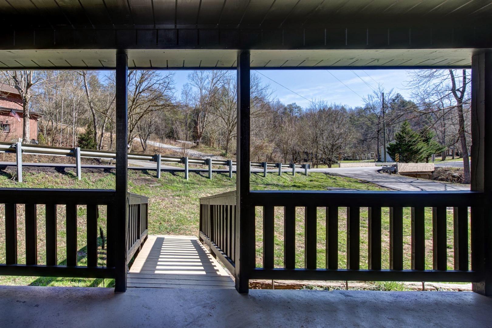 Savor your coffee or tea on the porch, enveloped by scenic views