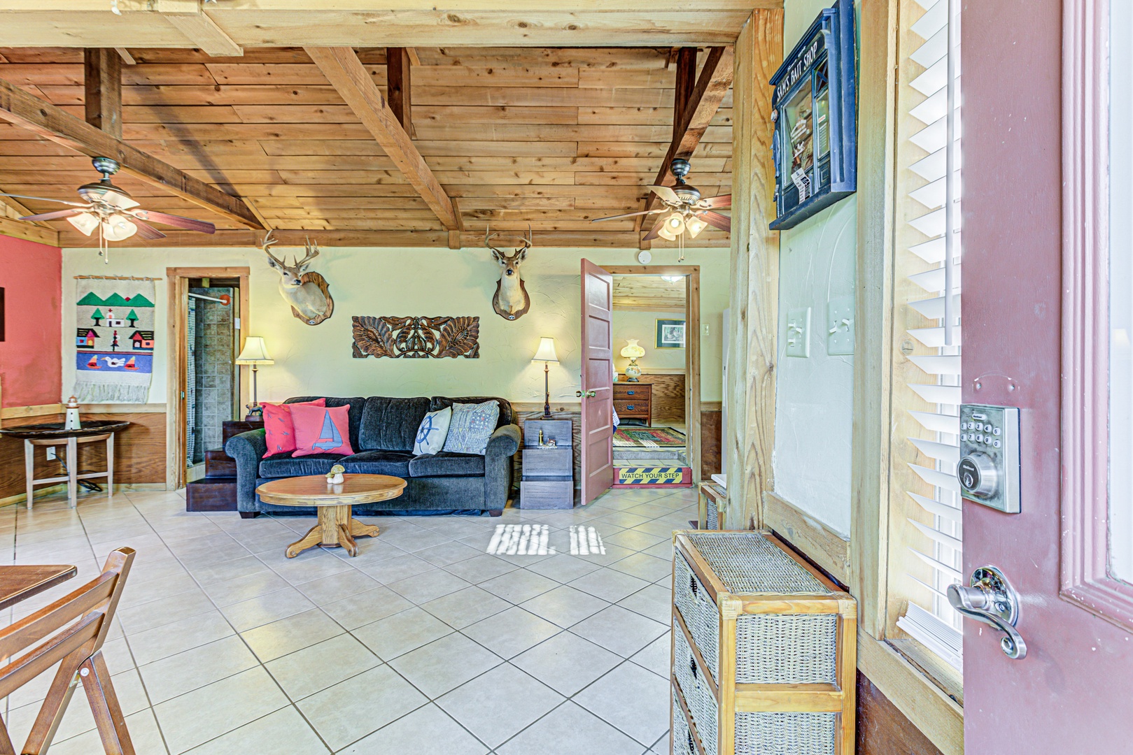 Enjoy the breezy, open layout of the casita’s main living areas