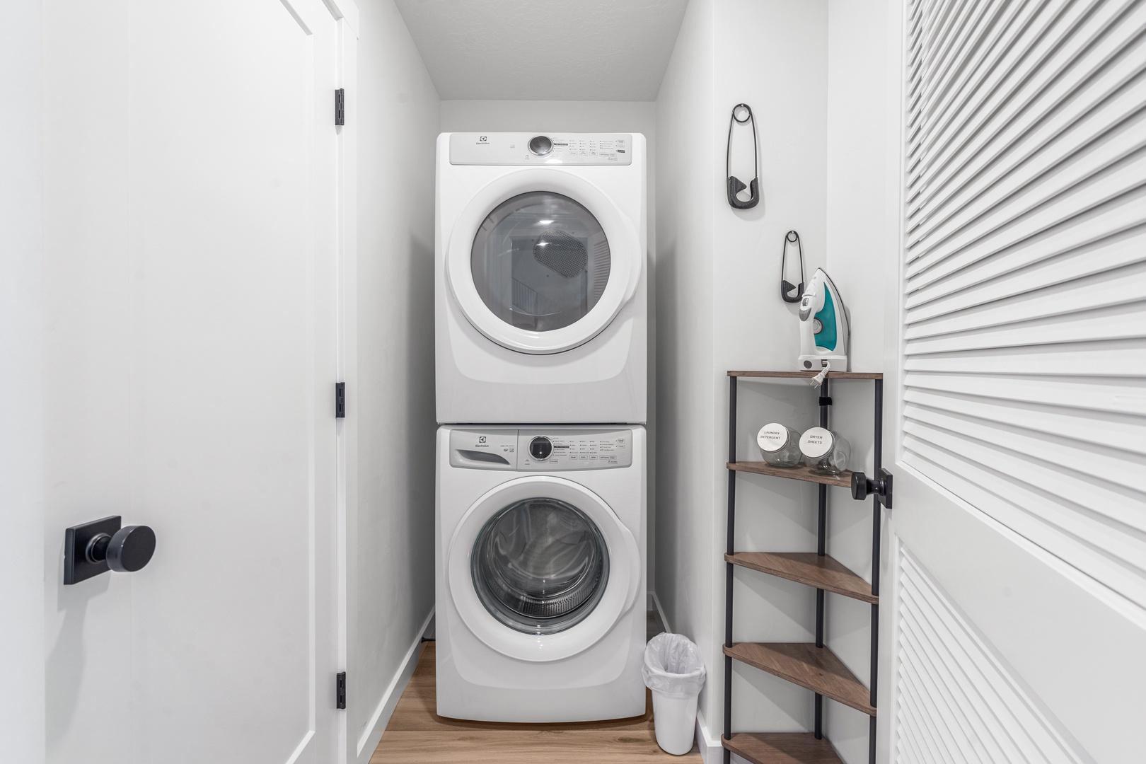 Private laundry is available for your stay, tucked away on the second floor