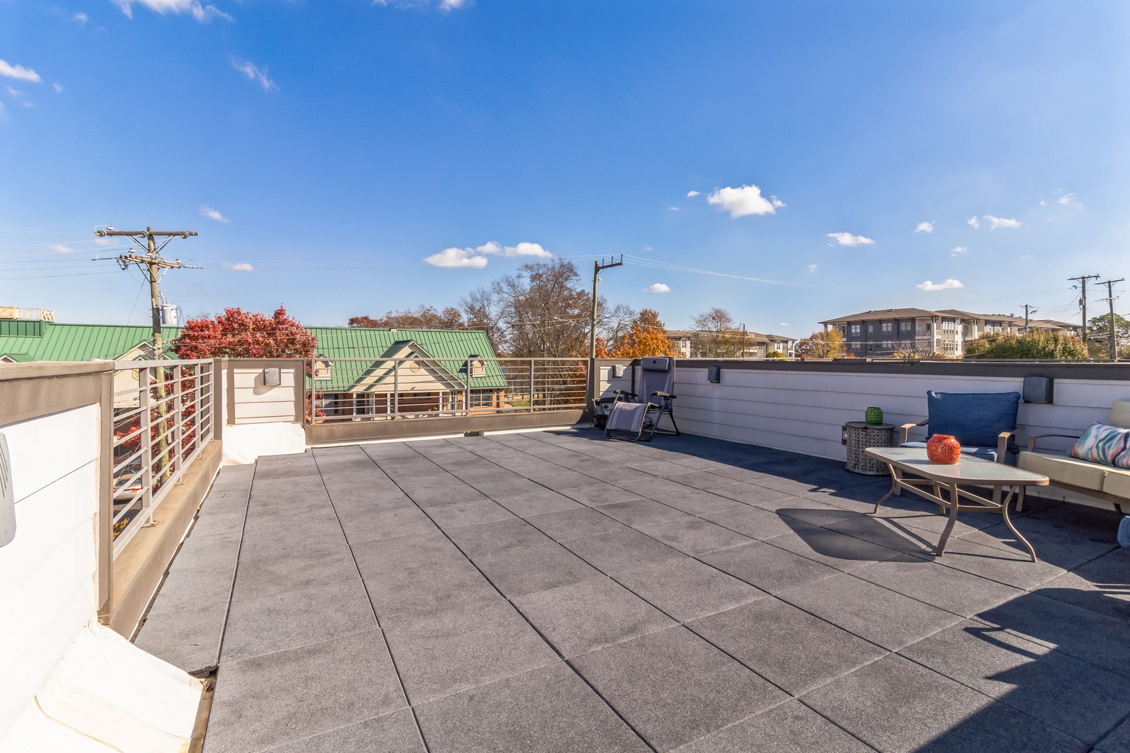 The top-level rooftop deck is the ideal retreat for lounging the day away