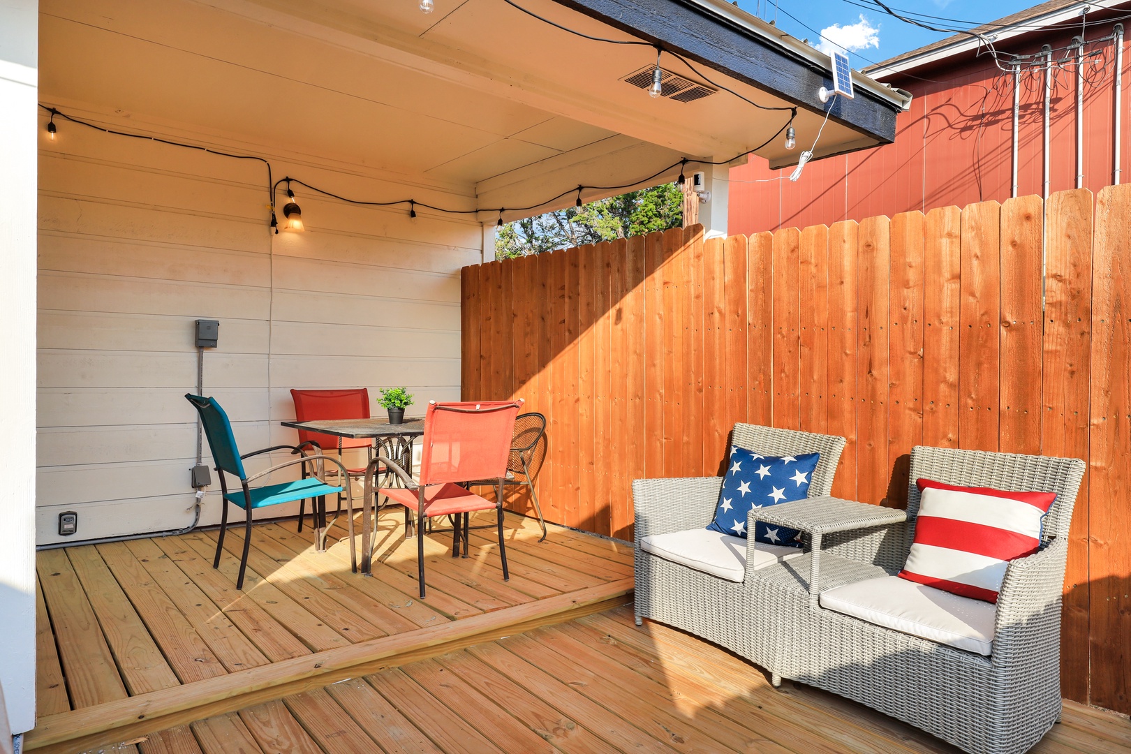 Head out to the patio to lounge & unwind in the bubbling hot tub