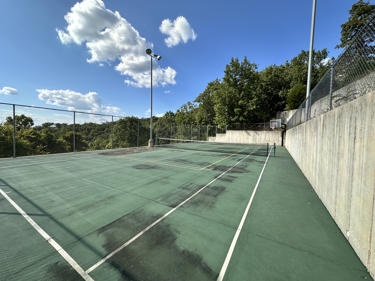 Communal tennis court