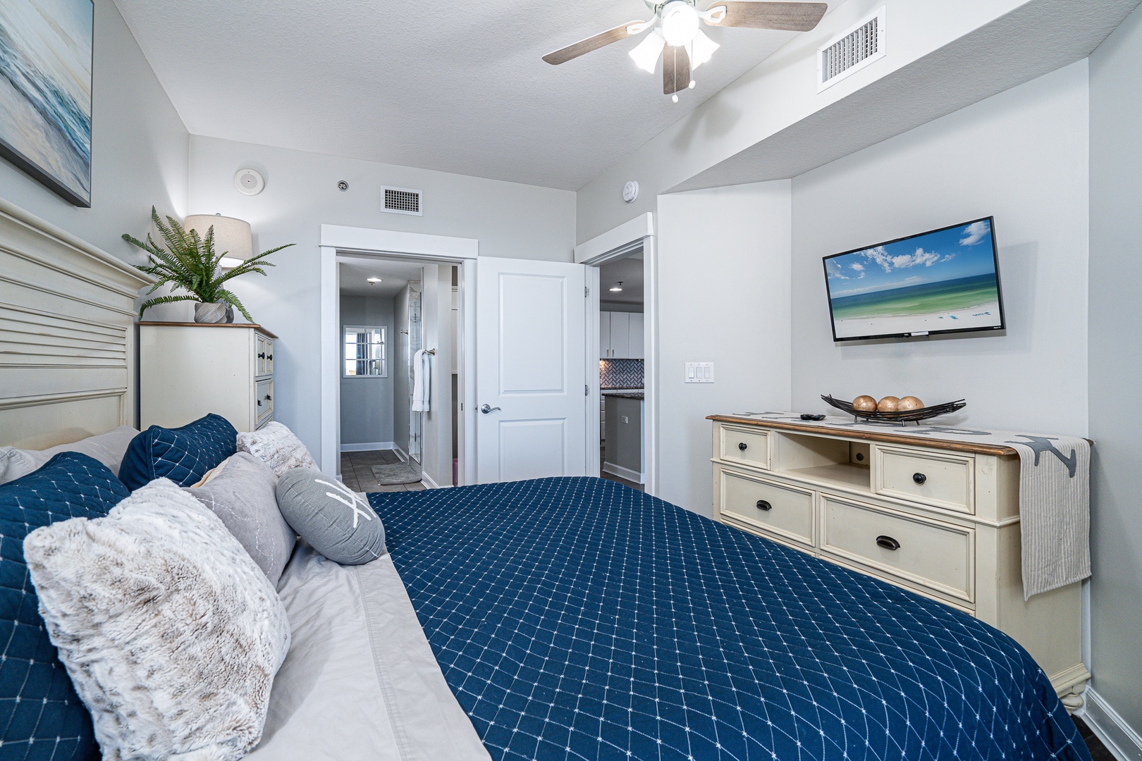 This regal king suite features a balcony and smart tv