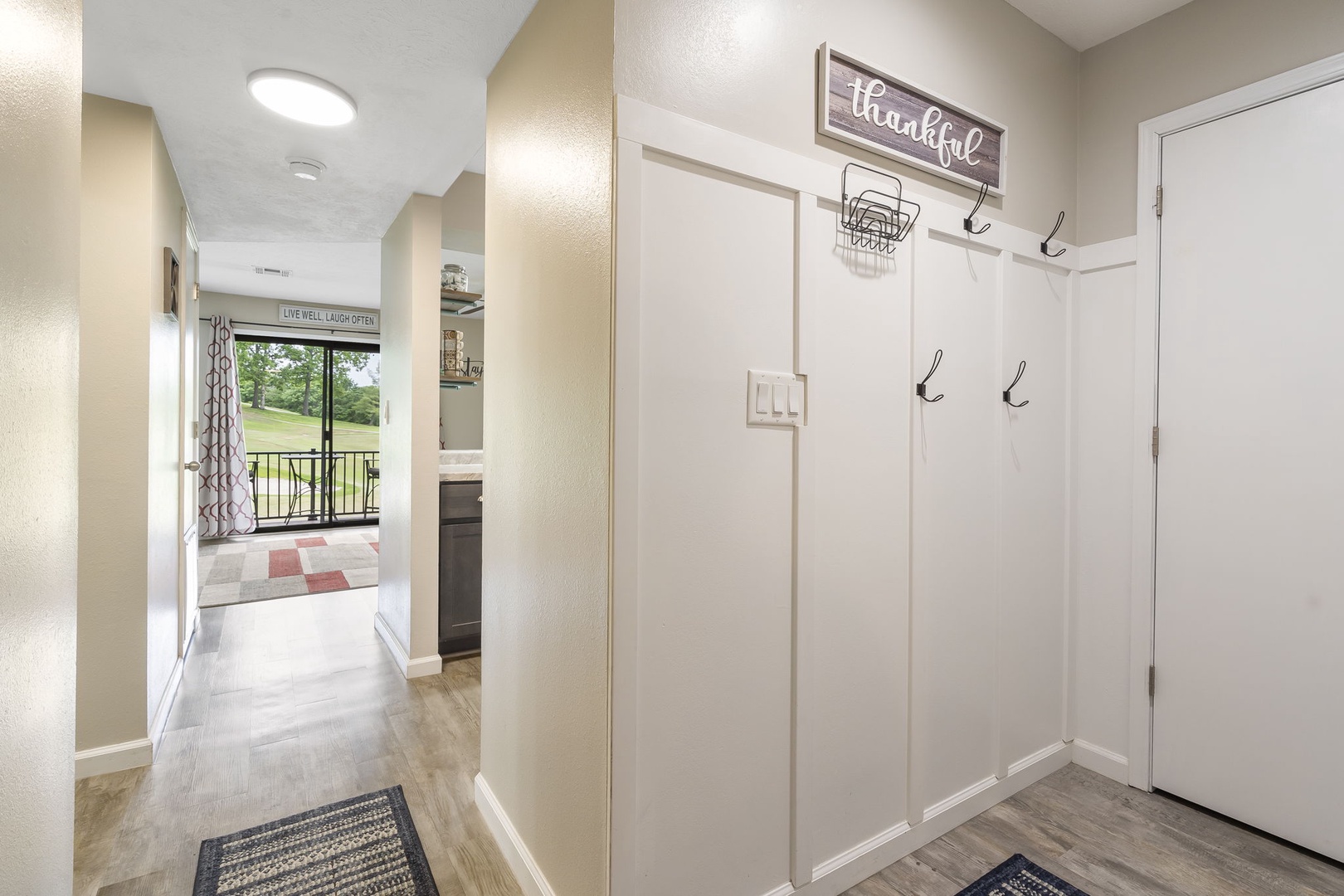 A bright and inviting entryway awaits you