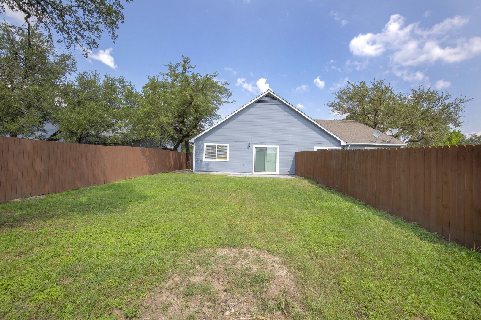 Spacious back yard