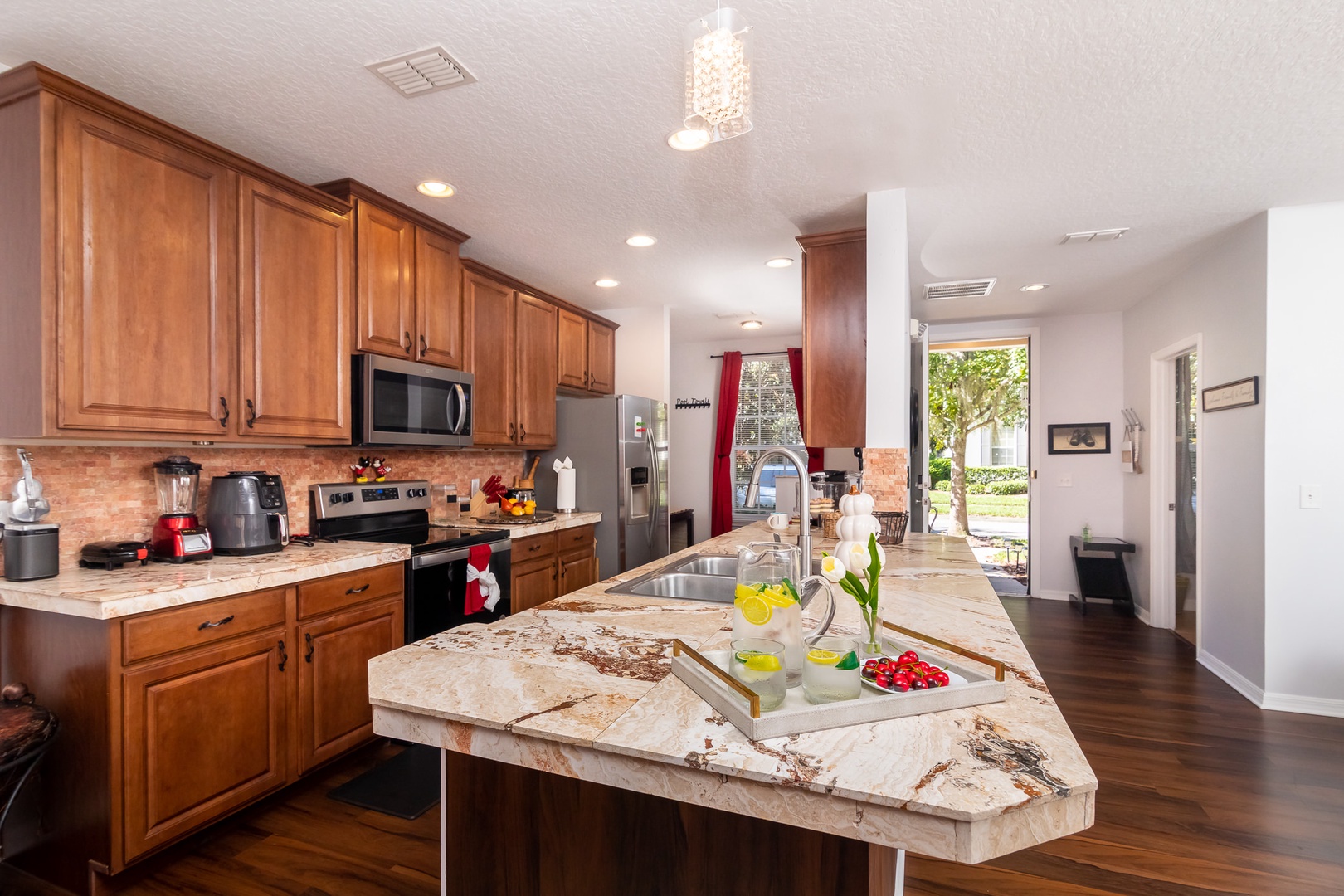 Fully equipped kitchen with ample counter space