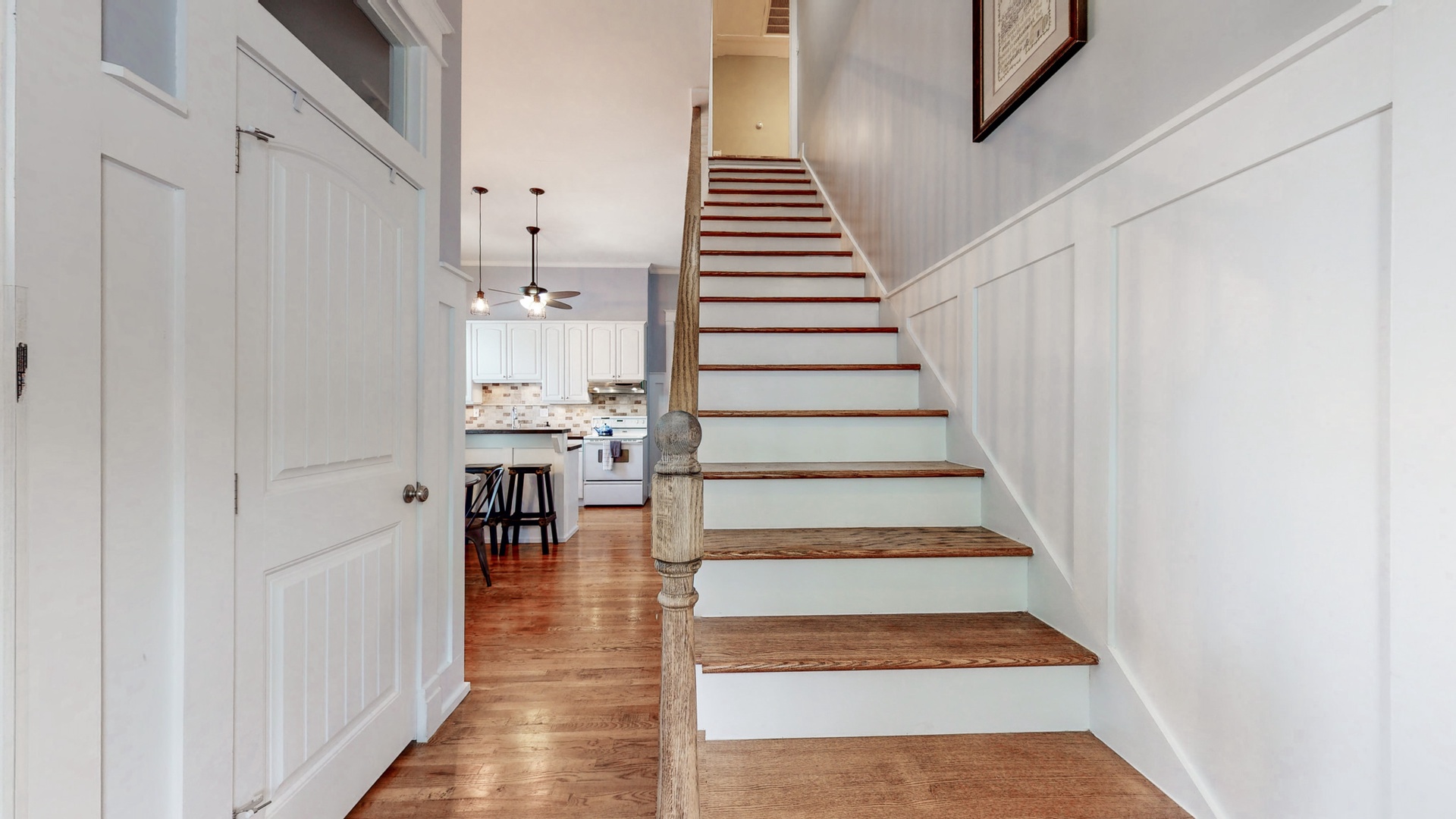 Staircase to upstairs bedrooms