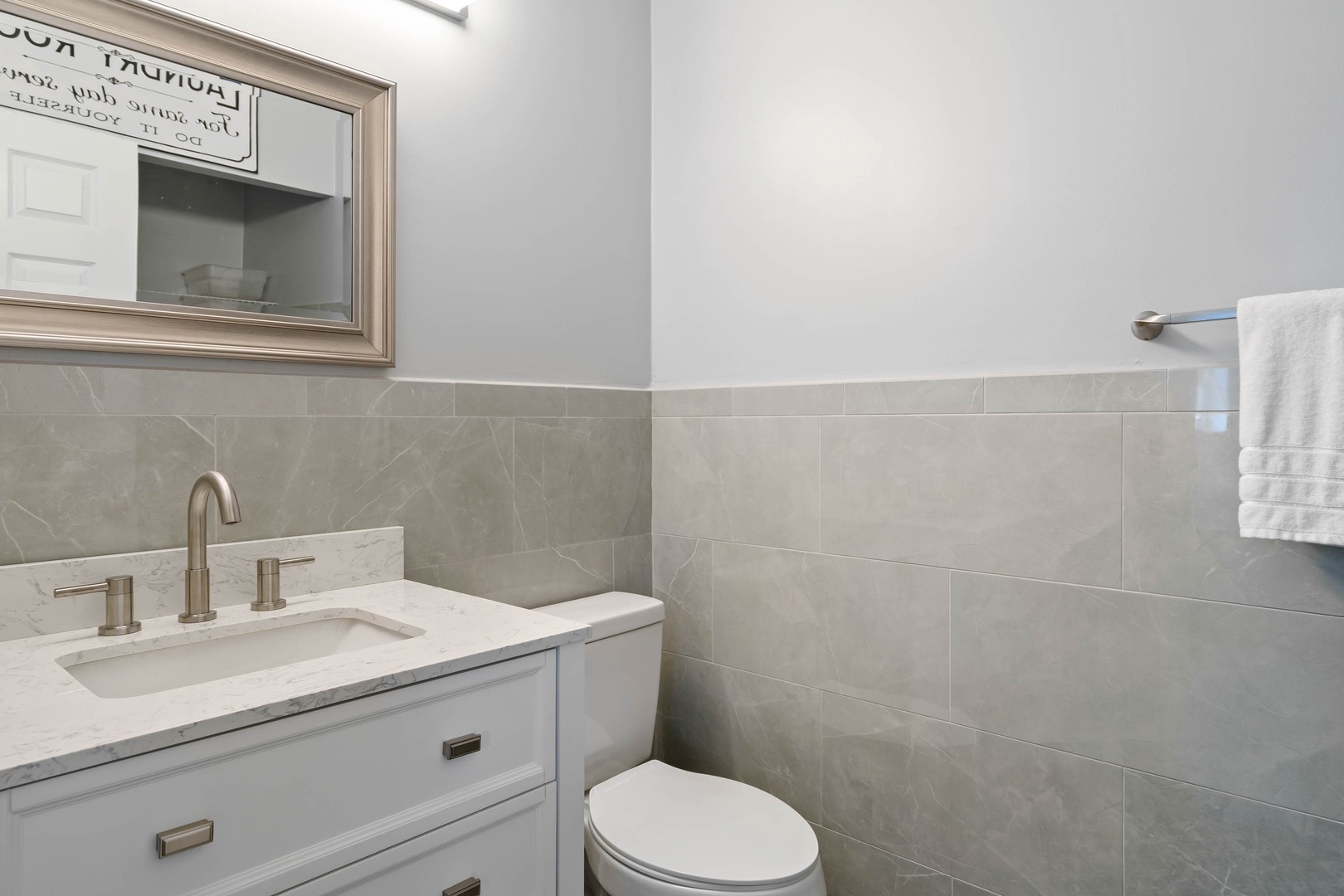 First floor half bath
