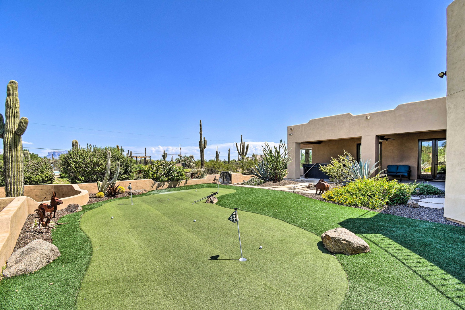 Break out the clubs & practice your putt with breathtaking views