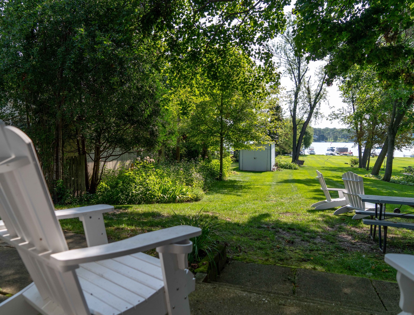 Unwind on the back deck & take in the gorgeous scenery