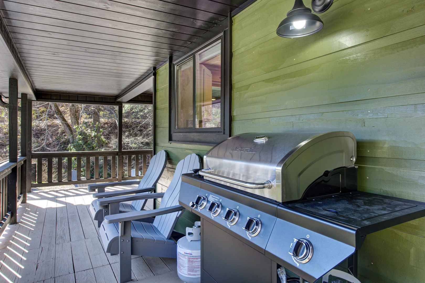 Kick back on the porch with a morning coffee or evening barbecue, enjoying the easy rhythm of cabin life