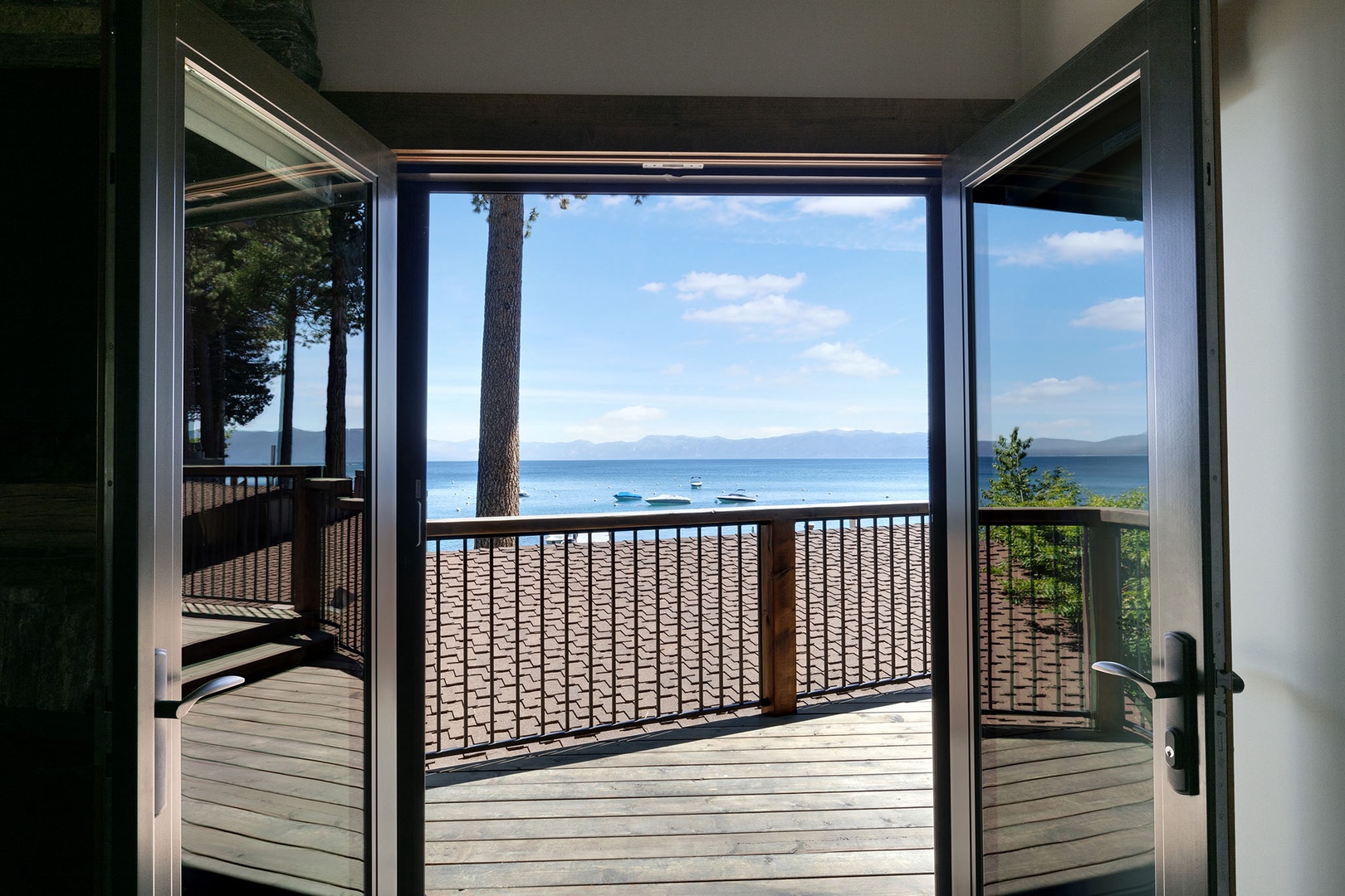 Lake views from the balcony