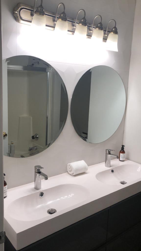 Bathroom 1 ground level, shared full bath with shower/tub combo