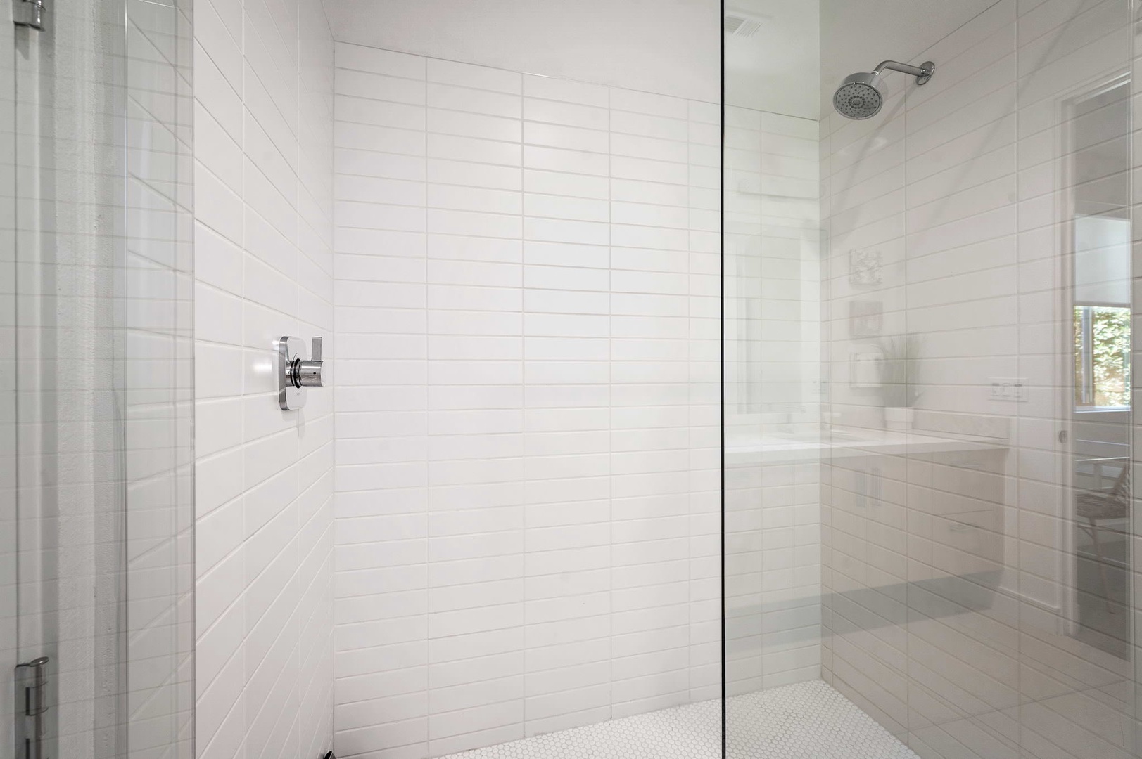 Bathroom 2 Jack & Jill style between bedroom 2 & 3 with walk-in shower