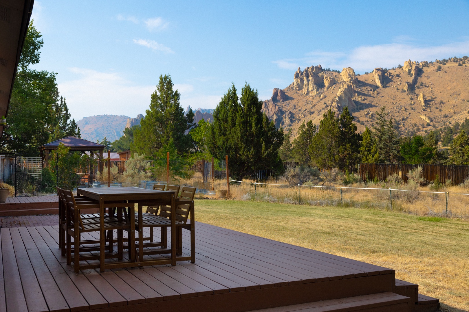 Dine alfresco or lounge the day away on the back deck