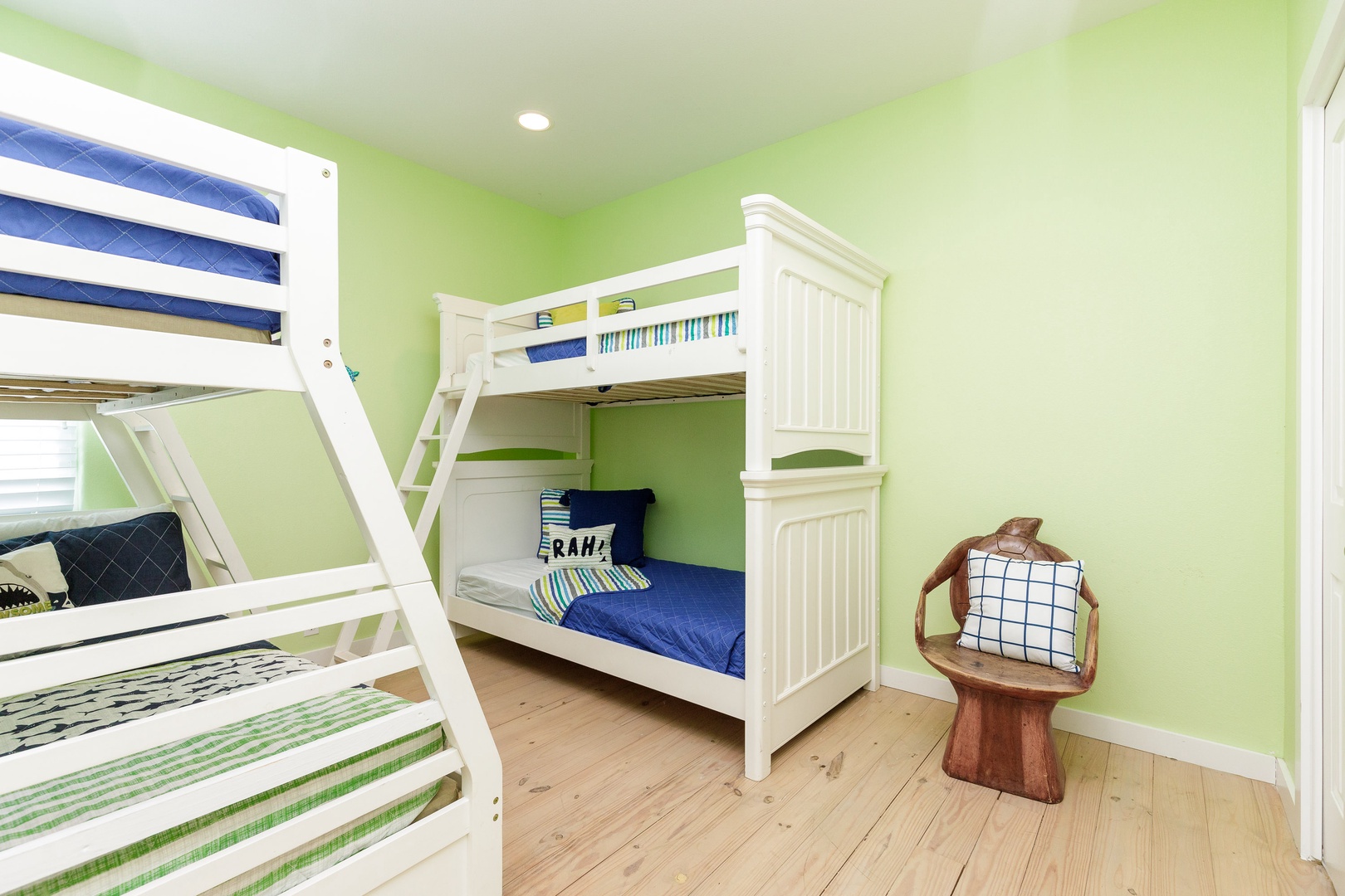 Bedroom #3 bunk beds (twin over twin and twin over full) with an attached en-suite bathroom