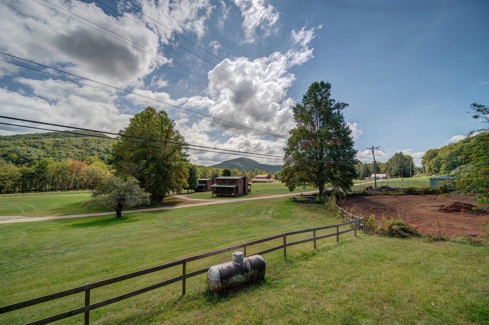 Enjoy views of the surrounding ridgeline from the back deck