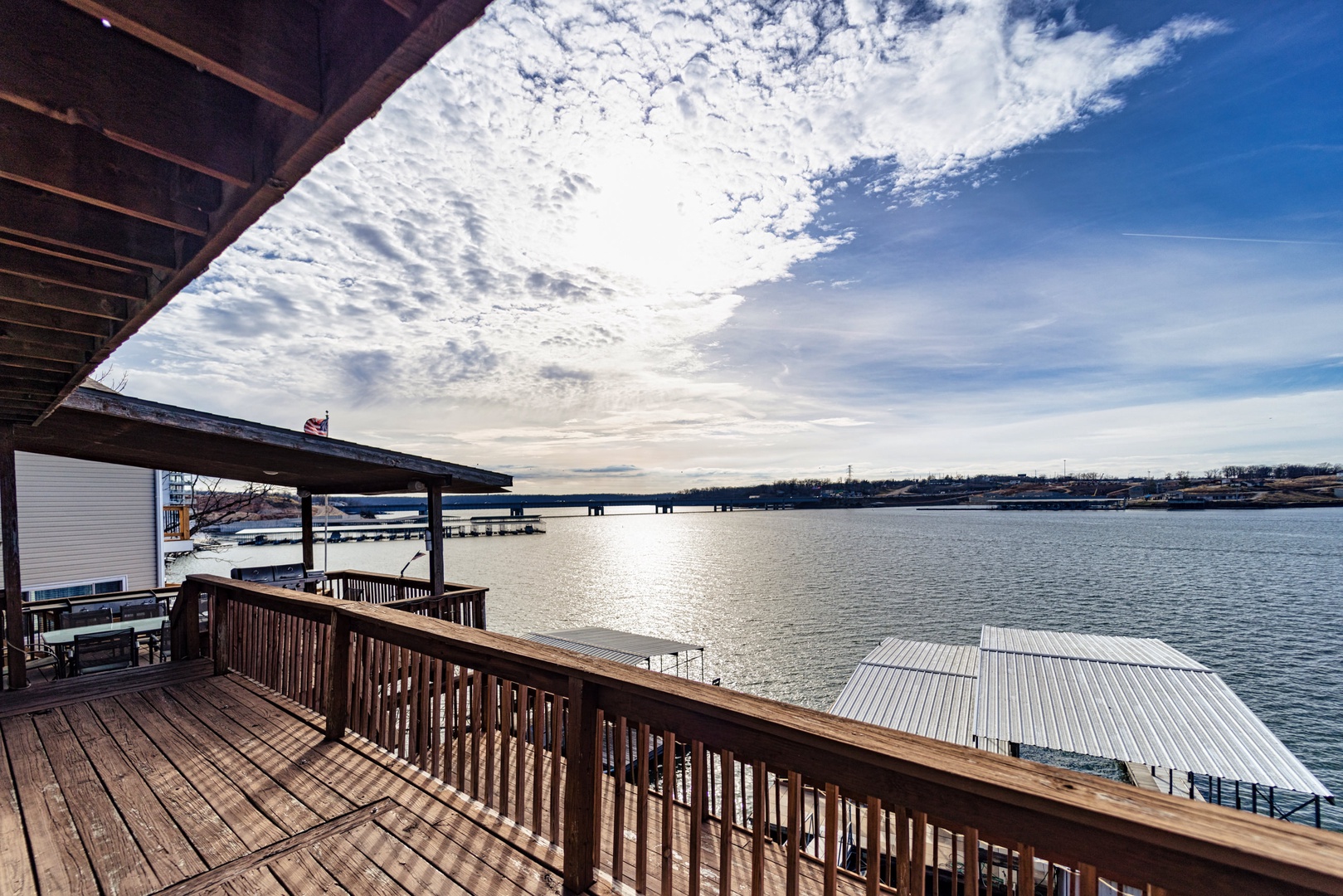 Stunning views from the large deck