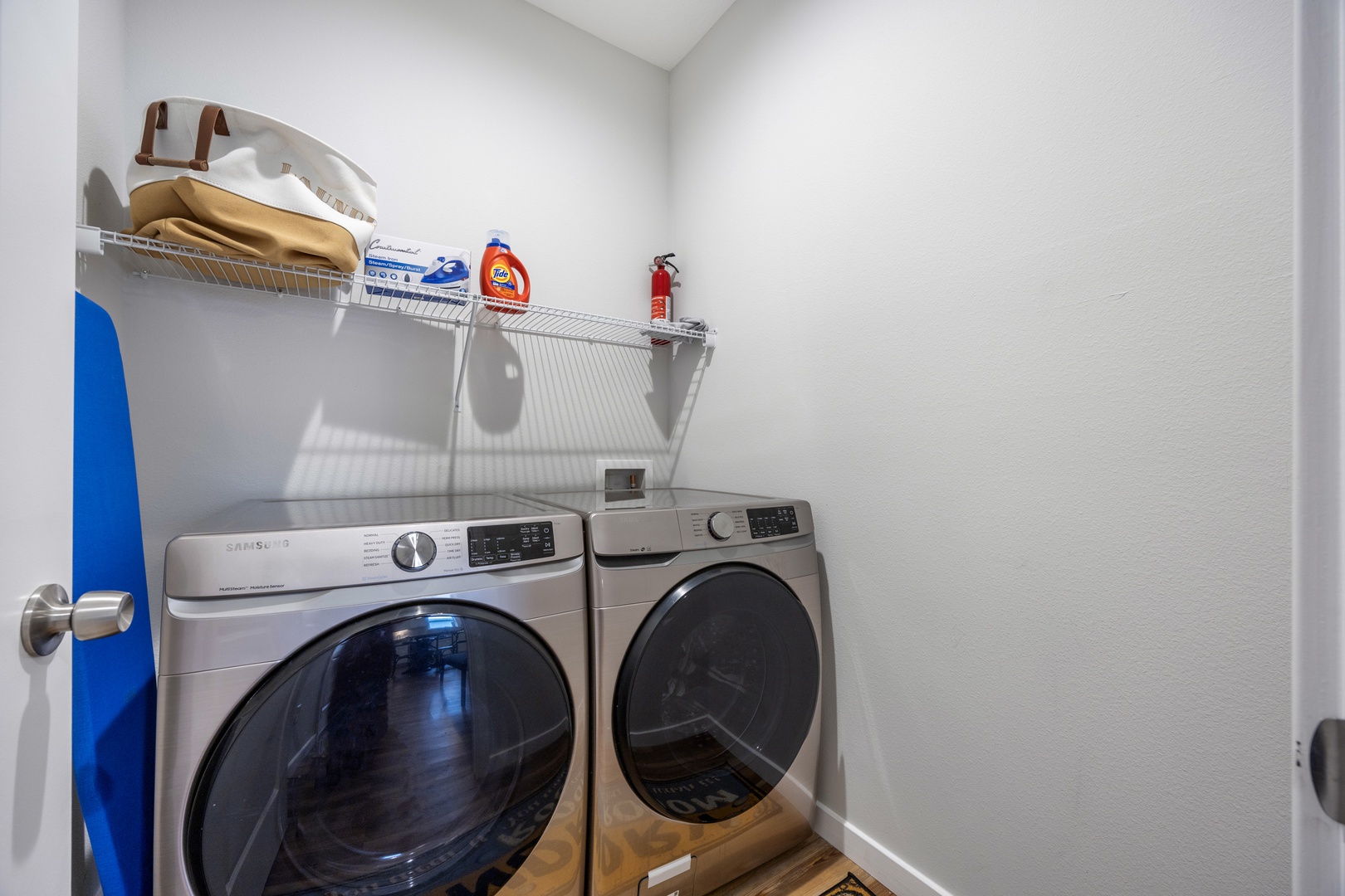 Private laundry is available for your stay, located in the hallway