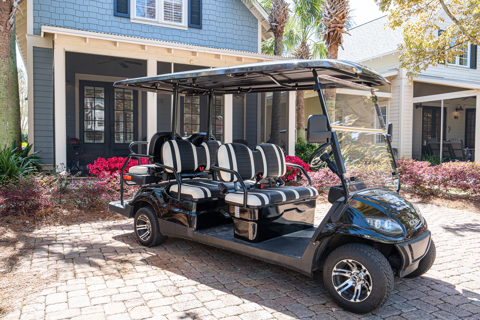 Zip around this exceptional community in your very own golf cart