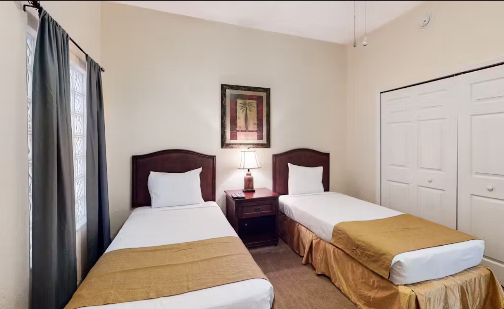 Rest easy in the double twin room with a Jack & Jill bath for added convenience