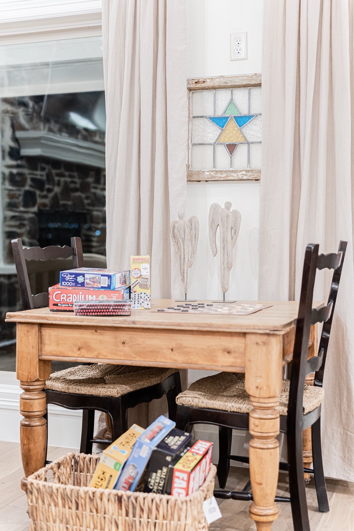 Game table with seating for 2