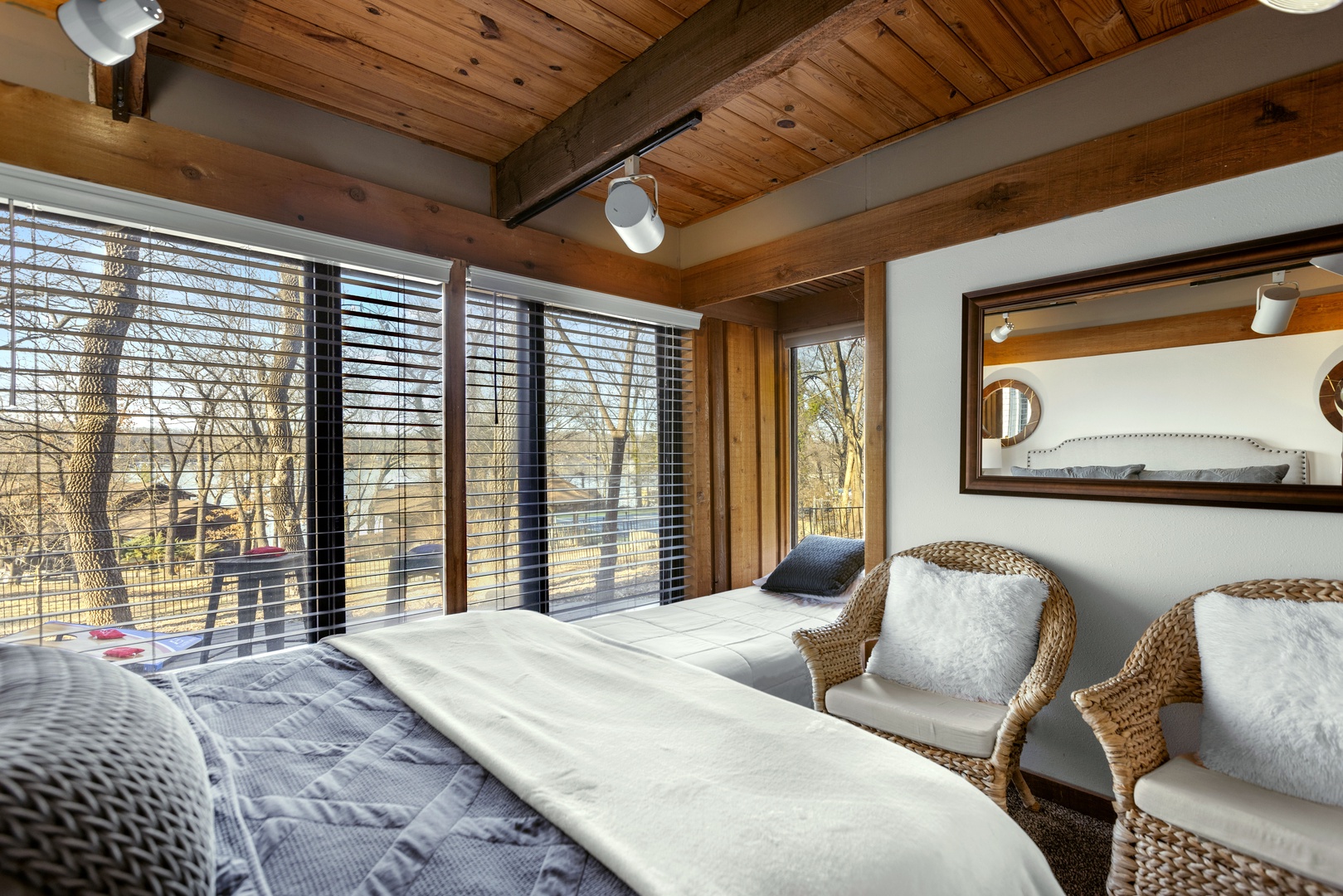 The 1st of 2 bedroom retreats boasting a plush queen bed & twin bed