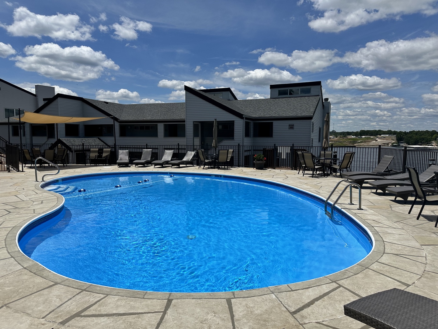 Double Feature: Take in the pool and lake view while basking in the sun