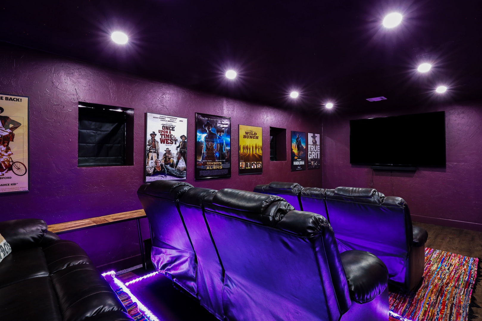 Head into the private theater & enjoy a movie night at home!