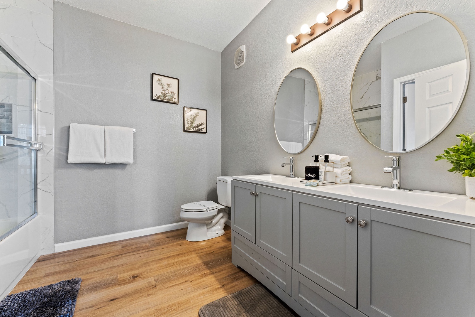 Ensuite bathroom with stand-up shower