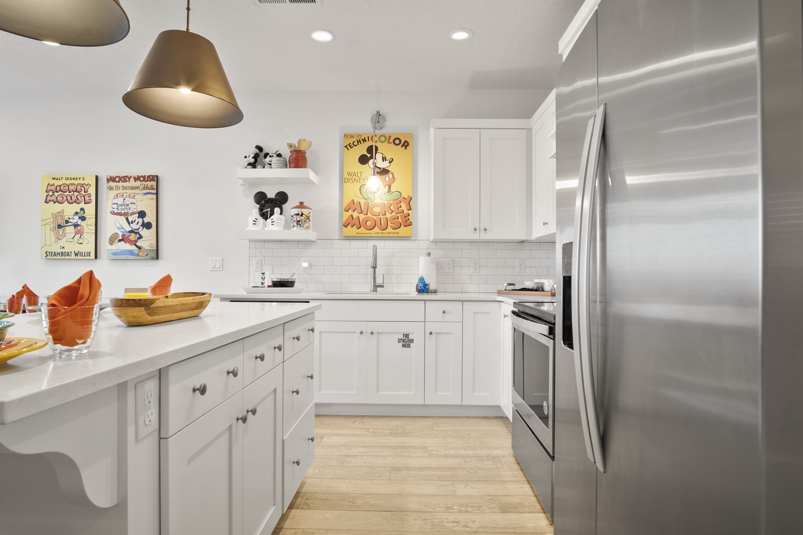 The updated kitchen offers ample storage/counter space and great amenities