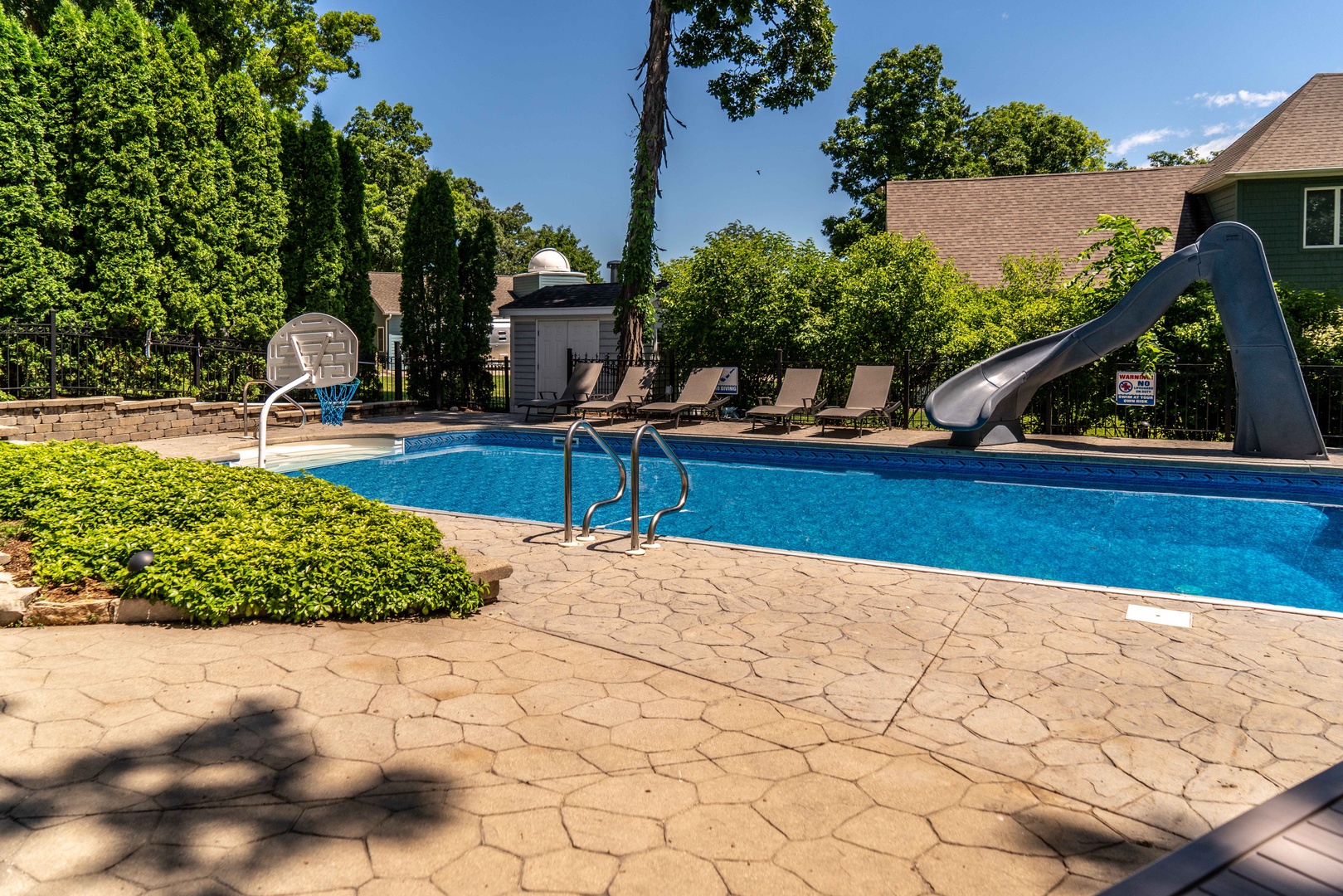 Take a dip in the serene private pool!