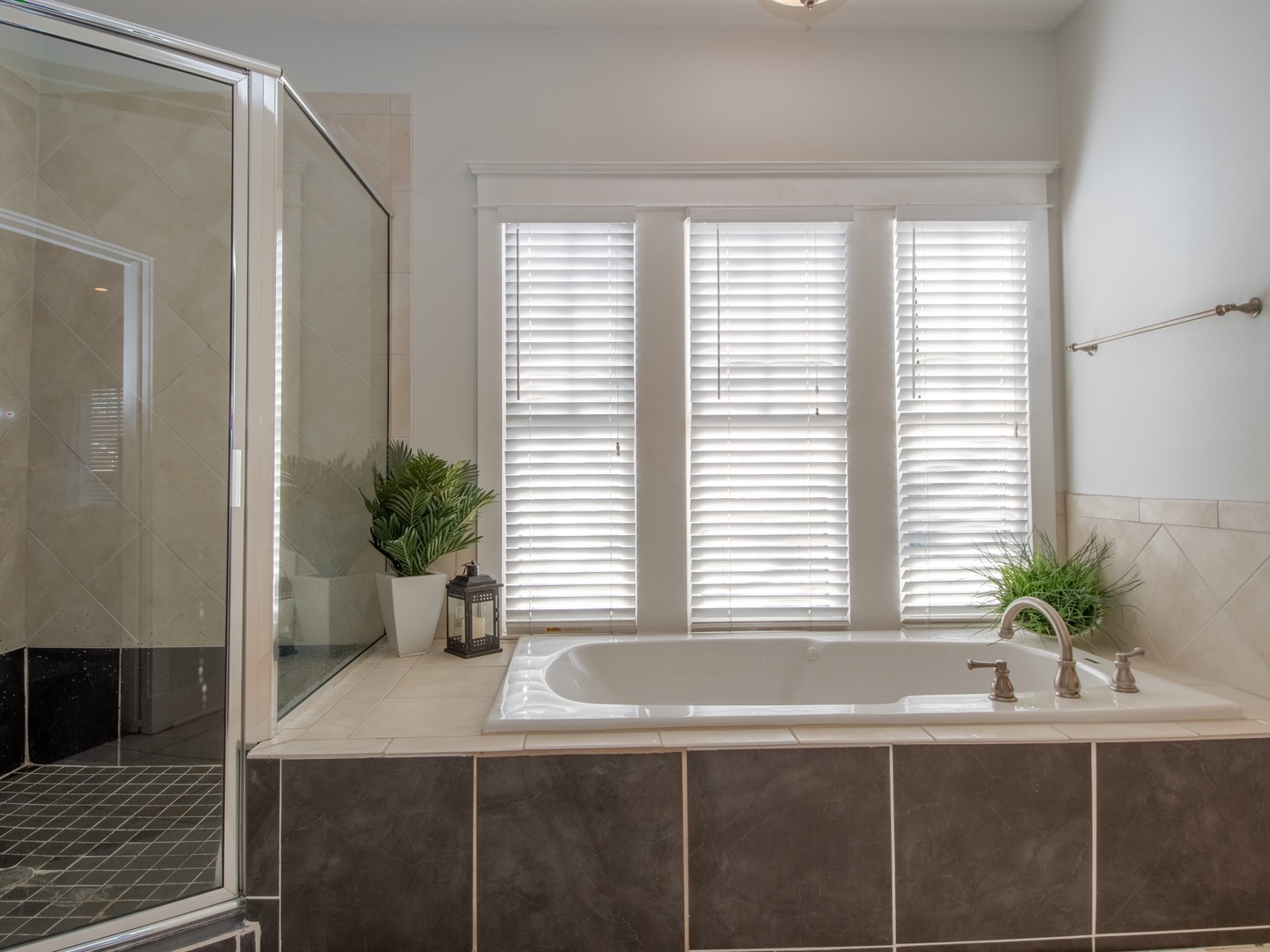 Bedroom 1 en suite with separate soaking tub, and stand up shower (2nd floor)
