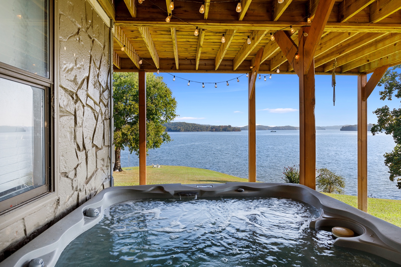 Private hot tub for you and your guests to enjoy